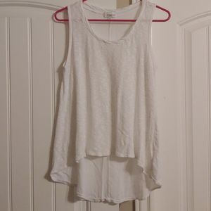 SYMMETRY TANK TOP IN WHITE SIZE L
